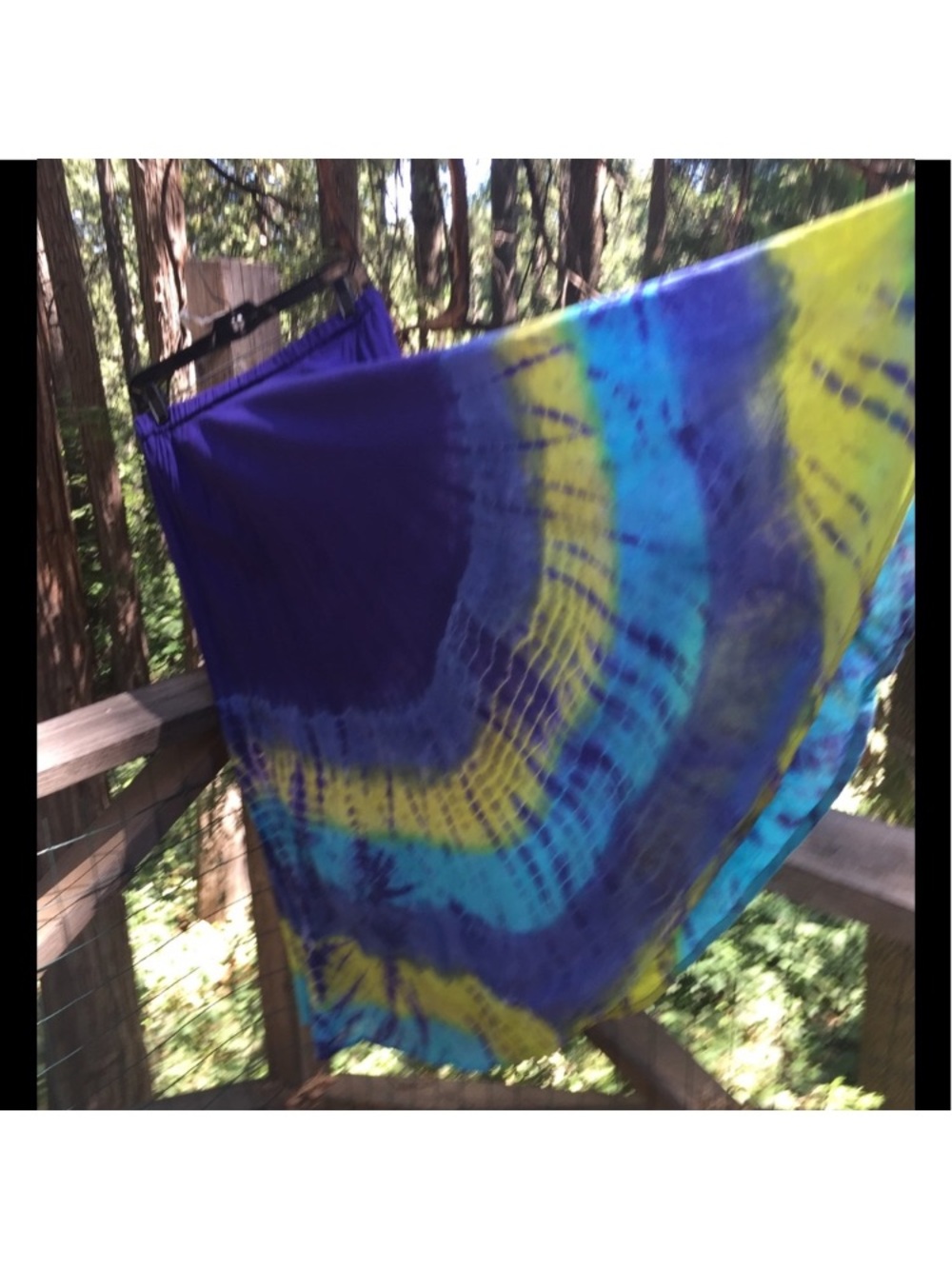 Cato Purple, Blue & Yellow Tie-Dye Maxi Skirt - Picture 2 of 16